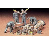 German Équipe Charge Munitions 1:3 5 Figurine Plastique Model Kit Tamiya