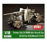 German Flak 36 88mm Anti-aircraft Gun - 1:18e - I Love Kit G