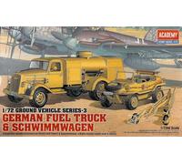 GERMAN FUEL TRUCK & SCHWIMMWAGEN - ACADEMY 1/72 PLASTIC KIT