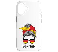 German Girl German Heritage Germany Flag Coque pour iPhone 16