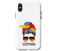 German Girl German Heritage Germany Flag Coque pour iPhone X/XS