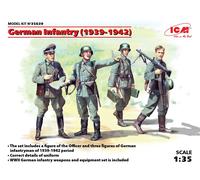 German Infantry (1939-1941) (4 Figurines) 1:3 5 Figurine Plastique Kit Icm