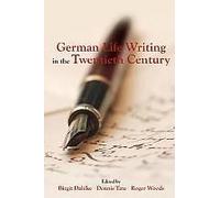 German Life Writing In The Twentieth Century