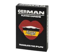 German- Lingo Playing Cards | Language Learning Game Set | Fun Visual Flashcard Deck To Increase Vocabulary and Pronunciation Skills - 54 Useful Phrases