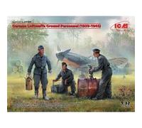 ICM Set de figurines ICM32109 – Personnel au sol Luftwaffe (1939-1945) – 1:32 – 3 figurines
