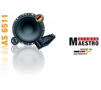 German Maestro AS6511 2 Voies Composant Système 16,51 cm 2 Haut-Parleurs