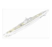 HobbyBoss Maquette sous-marine DKM Type IXC U-Boat 1:350 HBB83508