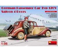 German Passenger Voiture Typ 170v Saloon 4 Doors 1:3 5 Plastique Model Kit