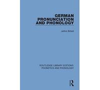 German Pronunciation And Phonology