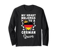 German Queen German Wife Girlfriend Germany Flag Manche Longue