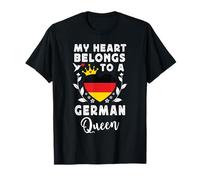 German Queen German Wife Girlfriend Germany Flag T-Shirt