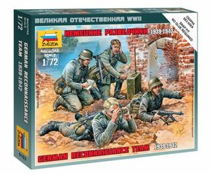 German Reconnaissance Team WWII Plastique Kit 1:72 Model Zvezda