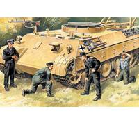 German Réservoir Crew (1943-1945) (1 Officer,1 Unterofficer,2 Soldiers ) 1:3 5