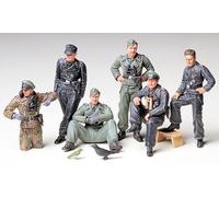German Réservoir Crew At Rest 1:3 5 Figurine Plastique Model Kit Tamiya