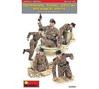 German Réservoir Crew France 44 Special Édition 1:3 5 Figurine Plastique Model