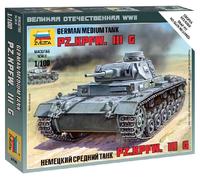 German Réservoir Panzer III 1:100 Plastique Model Kit Zvezda