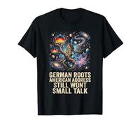 German Roots Address American Address Funny No Small Talk Wild Art T-Shirt