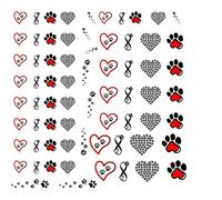 German Shepherd Alsatian Collection Dog (Berger allemand Alsatian - Nail Art Decals Paw 2)