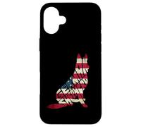 German Shepherd American Flag 4th of July Funny Dog Lover Coque pour iPhone 16 Plus