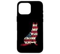 German Shepherd American Flag 4th of July Funny Dog Lover Coque pour iPhone 16 Pro Max