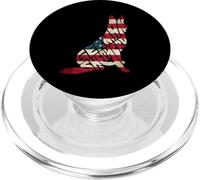 German Shepherd American Flag 4th of July Funny Dog Lover PopSockets PopGrip pour MagSafe