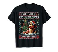 German Shepherd Christmas Tree Decorations Dog Lover Xmas T-Shirt