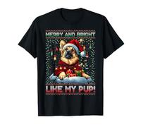 German Shepherd Christmas Tree Decorations Dog Lover Xmas T-Shirt