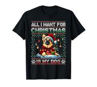 German Shepherd Christmas Tree Decorations Dog Lover Xmas T-Shirt