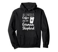 German Shepherd Coffee Funny Dog Lover Owner Sweat à Capuche