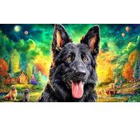 German-Shepherd-Dog 1000 pièces Papier recyclé Puzzle Extremement Difficile Jeux éducatifs Idée Cadeau Parfaite pour Adultes et Enfants de 12 Ans et Plus 70x50/1000 pièces