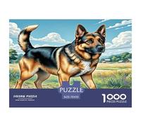 German Shepherd Dog Puzzle 1000 Pièces Educa Jouet en Bois Divertissement Créatif Décoration Intérieure Jeu Éducatif Challenge Toy Adultes & Enfants des 14 Ans 70x50cm/1000pcs