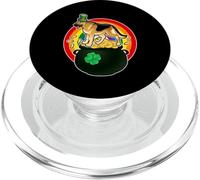 German Shepherd Leprechaun Lucky Dog Shamrock Patricks Day PopSockets PopGrip pour MagSafe