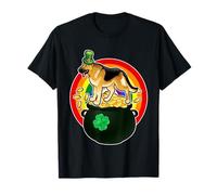 German Shepherd Leprechaun Lucky Dog Shamrock Patricks Day T-Shirt