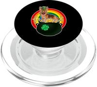 German Shepherd Lucky Dog Leprechaun Shamrock Patricks Day PopSockets PopGrip pour MagSafe