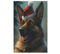 German Shepherd Puzzle De 1000 Pièces pour Adultes, Adolescents Et Enfants Puzzles, Décompression Intellectuelle, Jeu Familial Amusant 78×53cm