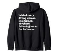 German Shepherd Woman Sweat à Capuche