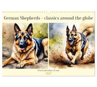 German Shepherds - classics around the globe (Wall Calendar 2027 DIN A3 landscape), CALVENDO 12 Month Wall Calendar: Friend and helper of man