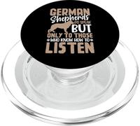 German Shepherds Do Speak But Only to Those Who Know How to PopSockets PopGrip pour MagSafe