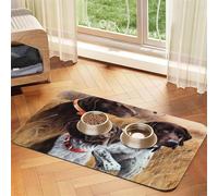 German Short-Haired Pointer Dog Fall,Waterproof Pet Feeding Mat,PU Leather Placemats for Cat Dog Water Bowl,Food Mats,40x60cm
