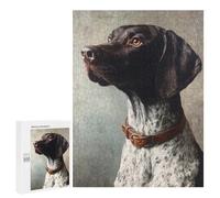 German Shorthaired Pointer Painting-4 Puzzle 1000 Pièces Educa Jouet en Bois Cadeau Unique Décoration Intérieure Jeu Éducatif Challenge Toy Adultes Et Enfants À Partir De 14 Ans 500 PCS