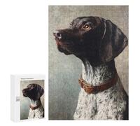 German Shorthaired Pointer Painting-4 Puzzle 1000 Pièces Educa Jouet en Bois Cadeau Unique Décoration Intérieure Jeu Éducatif Challenge Toy Adultes Et Enfants À Partir De 14 Ans 300 PCS