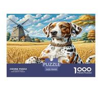German Shorthaired Pointer Puzzle 1000 Pieces Cadeau Unique Jeu Éducatif Défi Jouet À De Qualité Supérieure Peinture Art pour Adultes Et Enfants À Partir De 12 Ans 70x50cm/1000pcs