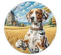 German Shorthaired Pointer Puzzle 1000 Pièces Educa Jouet en Bois Cadeau Unique De l'art De La Décoration Jeu Éducatif Challenge Toy Adultes & Enfants des 14 Ans 1000pcs (67.5x67.5cm)