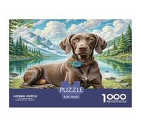 German Shorthaired Pointer Puzzle 1000 Pièces Educa Jouet en Bois Cadeau Unique De l'art De La Décoration Jeu Éducatif Challenge Toy pour Adultes Et Enfants À Partir De 12 Ans 70x50cm/1000pcs