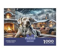 German Shorthaired Pointer Puzzle 1000 Pièces Educa Jouet en Bois Divertissement Créatif De l'art De La Décoration Jeu Éducatif Challenge Toy Adultes & Enfants des 14 Ans 70x50cm/1000pcs
