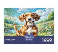 German Shorthaired Pointer Puzzles 1000 Pieces Cadeau Unique Jeu Éducatif Challenge Toy À De Qualité Supérieure Peinture Art pour Adultes Et Enfants À Partir De 14 Ans 70x50cm/1000pcs