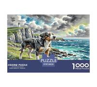 German Shorthaired Pointer Puzzles 1000 Pieces Cadeau Unique Jeu Éducatif Défi Jouet À De Qualité Supérieure Peinture Art pour Adultes Et Enfants À Partir De 12 Ans 38x26cm/1000pcs