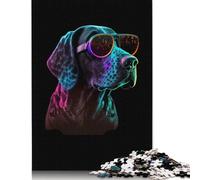 German Shorthaired Pointer Puzzles 1000 Pieces Cadeau Unique Jeu Éducatif Défi Jouet À De Qualité Supérieure Peinture Art pour Adultes Et Enfants À Partir De 14 Ans 1000pcs (75x50cm)