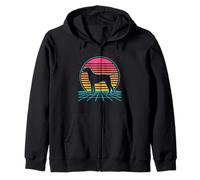 German Shorthaired Pointer Retro Vintage 80s Style Dog Lover Sweat à Capuche