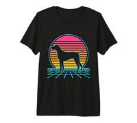 German Shorthaired Pointer Retro Vintage 80s Style Dog Lover T-Shirt Haut de Gamme
